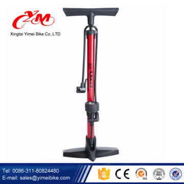 Pompe à vélo de vente chaude faite en Chine, pompe à main de vélo pour la voiture, pompe à air accessoires de bicyclette / pompes de pneu de bicyclette avec la mesure et le tuyau